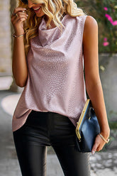 Give Me The Slip Bluse mit Wasserfallausschnitt